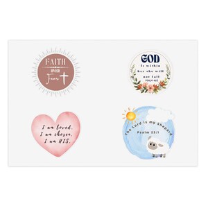 Glaube Liebe Bibel Vers Aufkleber, Christliche Aufkleber, Jesus Aufkleber, Schrift Aufkleber, Scrapbooking Aufkleber, Inspirierende Aufkleber Blätter