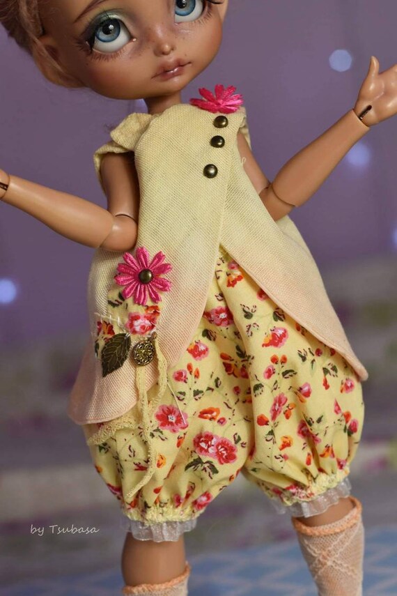 Dress poulpy outfit doll dress blythe dall garment doll 16 bjd Dress poulpy outfit doll dress blythe dall garment doll 16 bjd