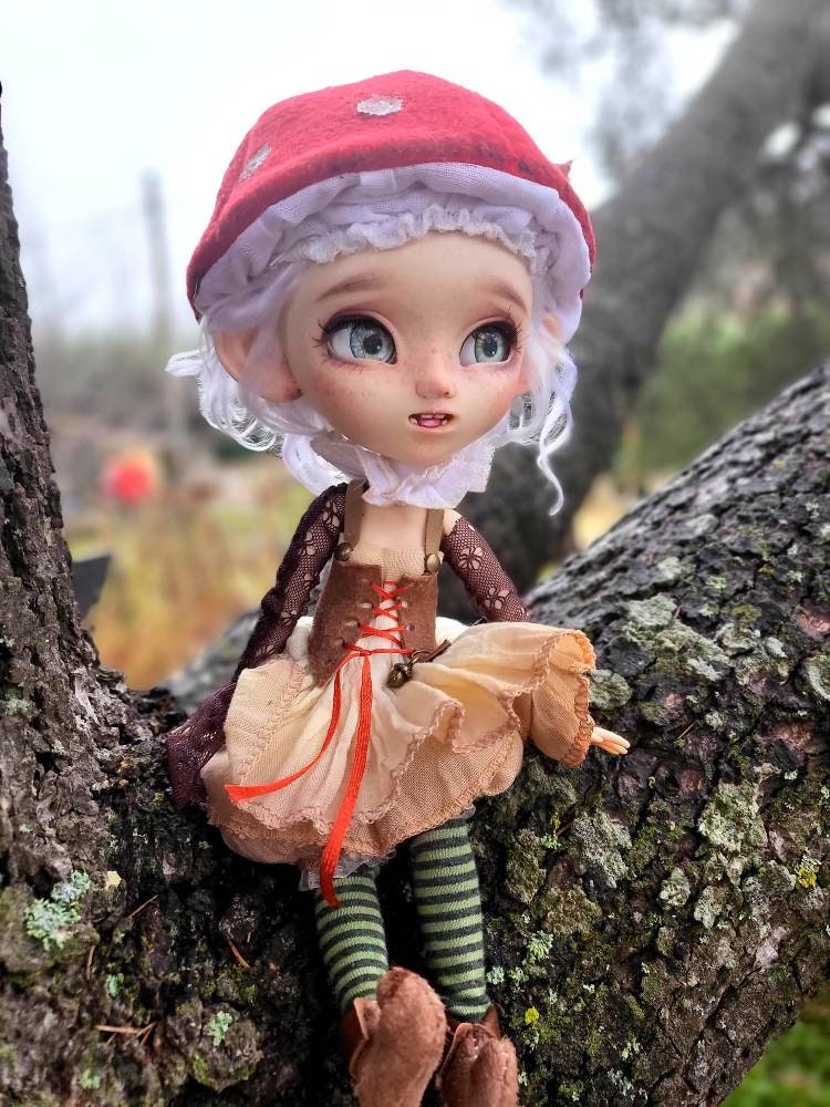 Dress poulpy outfit doll dress blythe dall garment doll 16 bjd Dress poulpy outfit doll dress blythe dall garment doll 16 bjd