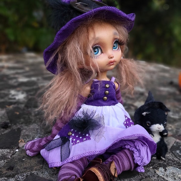 Robe poulpy outfit doll dress blythe dall vêtement  doll 1/6 bjd