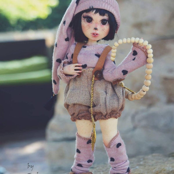 Squirrel outfit doll dress clothing doll 1/6 bjd nympheadoll