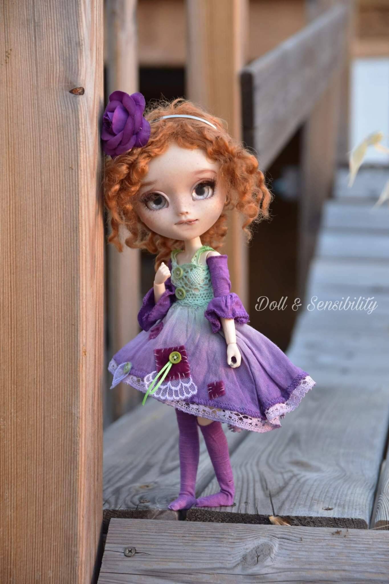 Dress poulpy outfit doll dress blythe dall garment doll 16 bjd Dress poulpy outfit doll dress blythe dall garment doll 16 bjd
