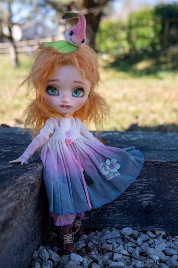Dress poulpy outfit doll dress blythe dall garment doll 16 bjd Dress poulpy outfit doll dress blythe dall garment doll 16 bjd