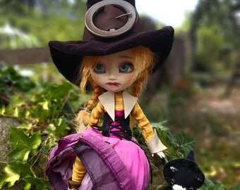 Robe pullip outfit doll dress vêtement  doll 1/6 bjd sorcière witch