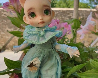 Robe chibi poulpy outfit doll dress blythe dall vêtement  doll 1/6 bjd