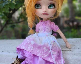 Robe pullip  blythe outfit doll dress blythe dall vêtement  doll 1/6 bjd