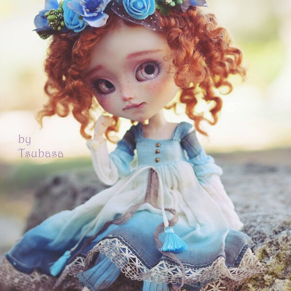 Dress pullip outfit doll dress blythe dall clothing doll 1/6 bjd