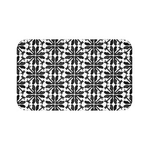 Bath Mat - Palm Black
