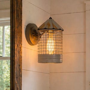 Silo Farmhouse Wall Sconce Light Fixture - Lighting Fixture Chandelier Kitchen Bathroom Ceiling Modern Industrial Semi Flush