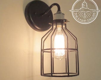 Industrial Wall LIGHT SCONCE with Edison Bulb