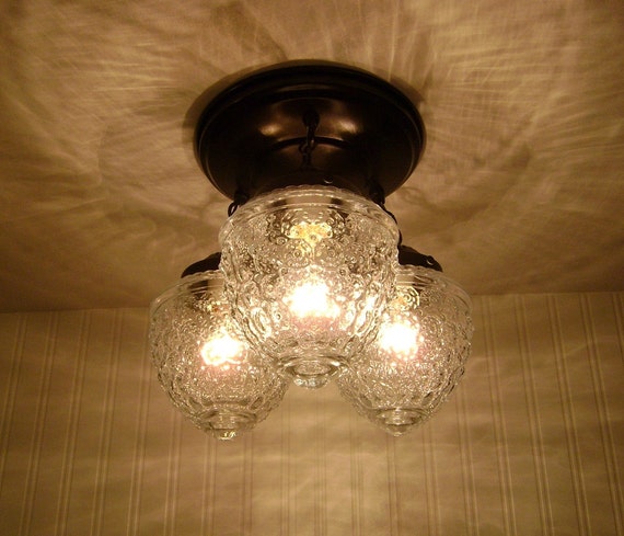 Vintage bathroom sale ceiling light fixtures