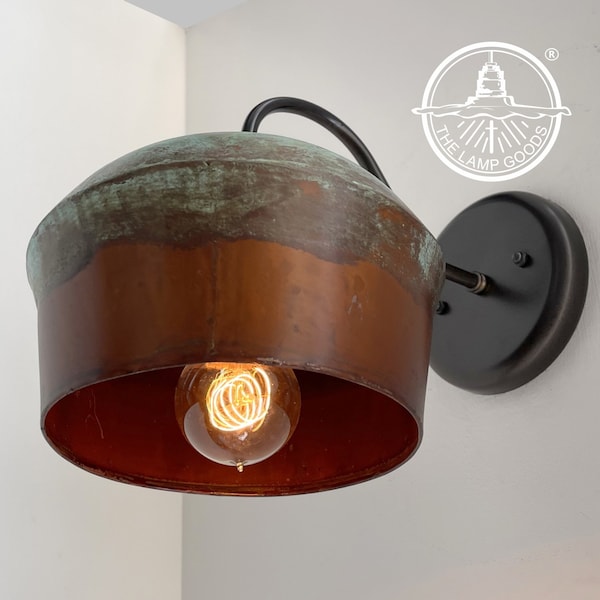 PREORDER- COPPER Handcrafted Rustic Farmhouse Wall Sconce Light *Ships after June 1st*- Lighting Fixture Chandelier Kitchen Bathroom Ceiling