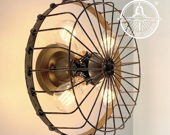 Rustic Industrial Wall Sconce Light Fixture - Bathroom Kitchen Lighting Laundry Cabin Cottage Man Cave Kitchen Ceiling Lighting Vanity Lamp