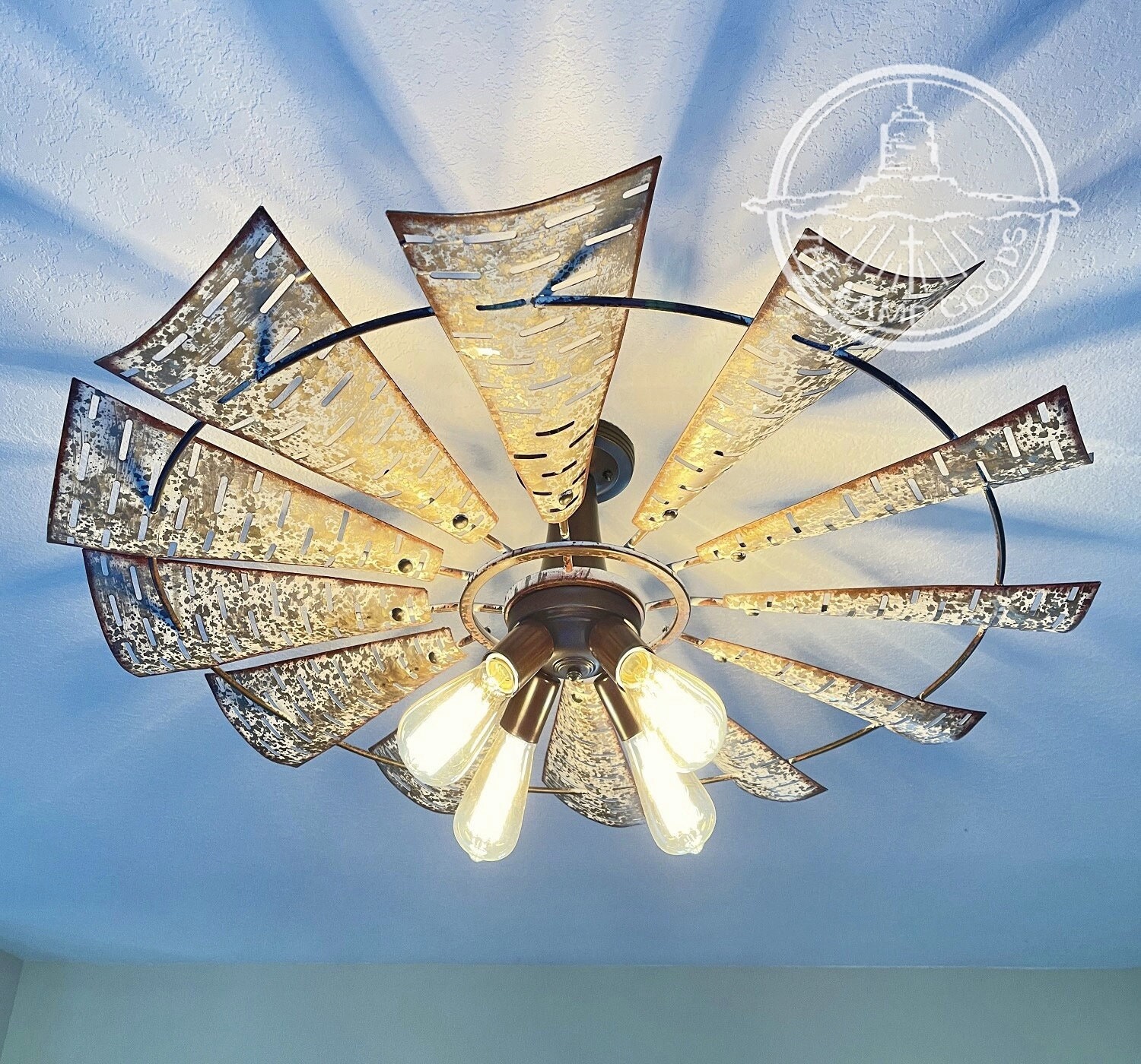 Rustic Mason Jar Ceiling Fan Light KIT ONLY With Vintage Pints Farmhouse  Lighting Fixture Chandelier Pendant Flush Mount Track 