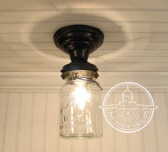Mason Jar Ceiling Fan Light