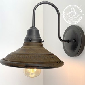 POPULAR! Rustic Industrial Wall Sconce Light Fixture - Bathroom Kitchen Lighting Laundry Cabin Cottage