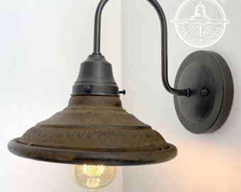 POPULAR! Rustic Industrial Wall Sconce Light Fixture - Bathroom Kitchen Lighting Laundry Cabin Cottage