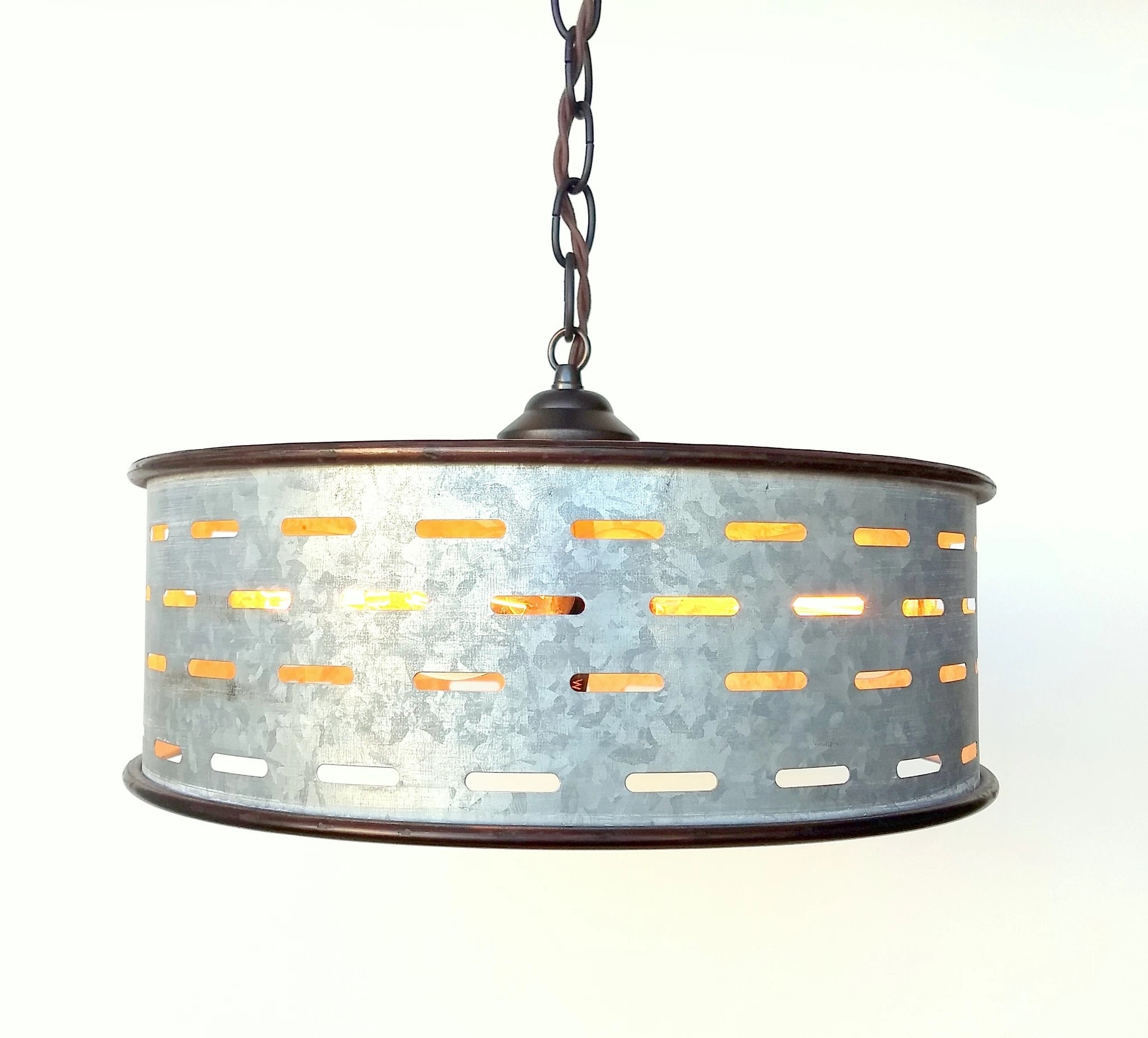 Galvanized metal light fixtures deals