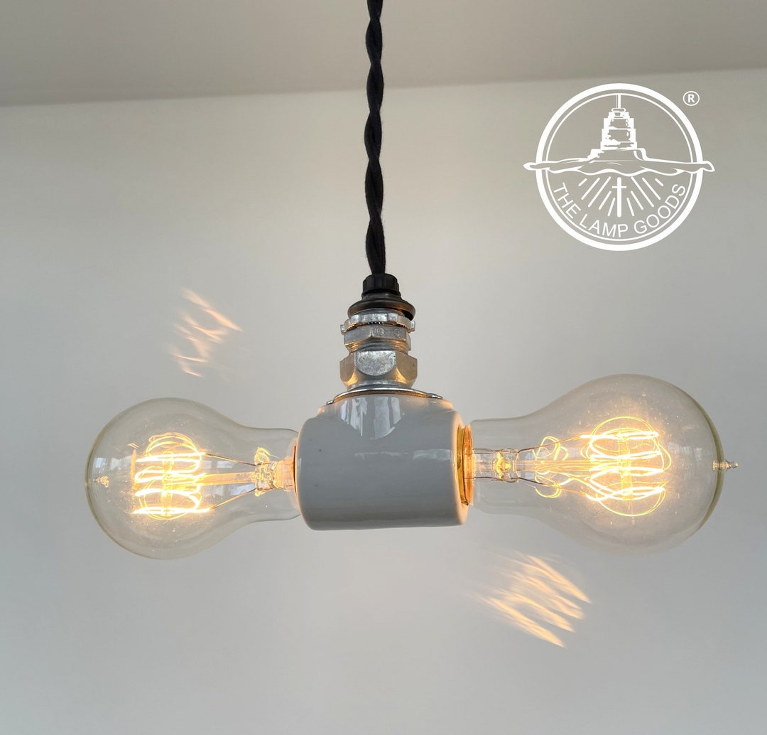 Industrial Pendant Light Sleek Minimalist Lighting Fixture Rustic ...