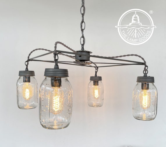 Mason Jar Dining Room Light