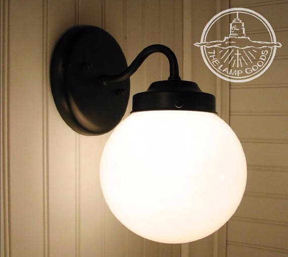 Milk Glass WALL SCONCE Lighting Winterport II. Milk Glass - Etsy