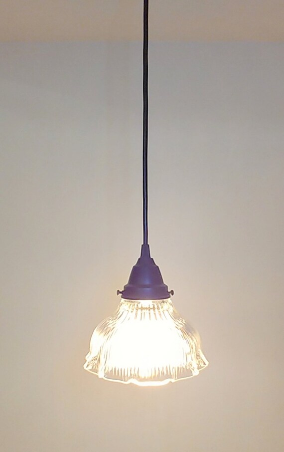 Vintage Holophane Pendant Light Chandelier Lighting Fixture Kitchen Bathroom Modern Flush Mount Ceiling By Lampgoods - Vintage Holophane Pendant Light Vintage Holophane Pendant Light Chandelier Lighting Fixture Kitchen Bathroom Modern Flush Mount Ceiling By Lampgoods - Vintage Holophane Pendant Light