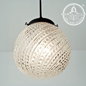 Gorgeous SWIRL Hobnail PENDANT Light Mid Century Chandelier Ceiling Flush Mount Lighting Kitchen Bathroom Island Fixture Lamp Entry Hallway