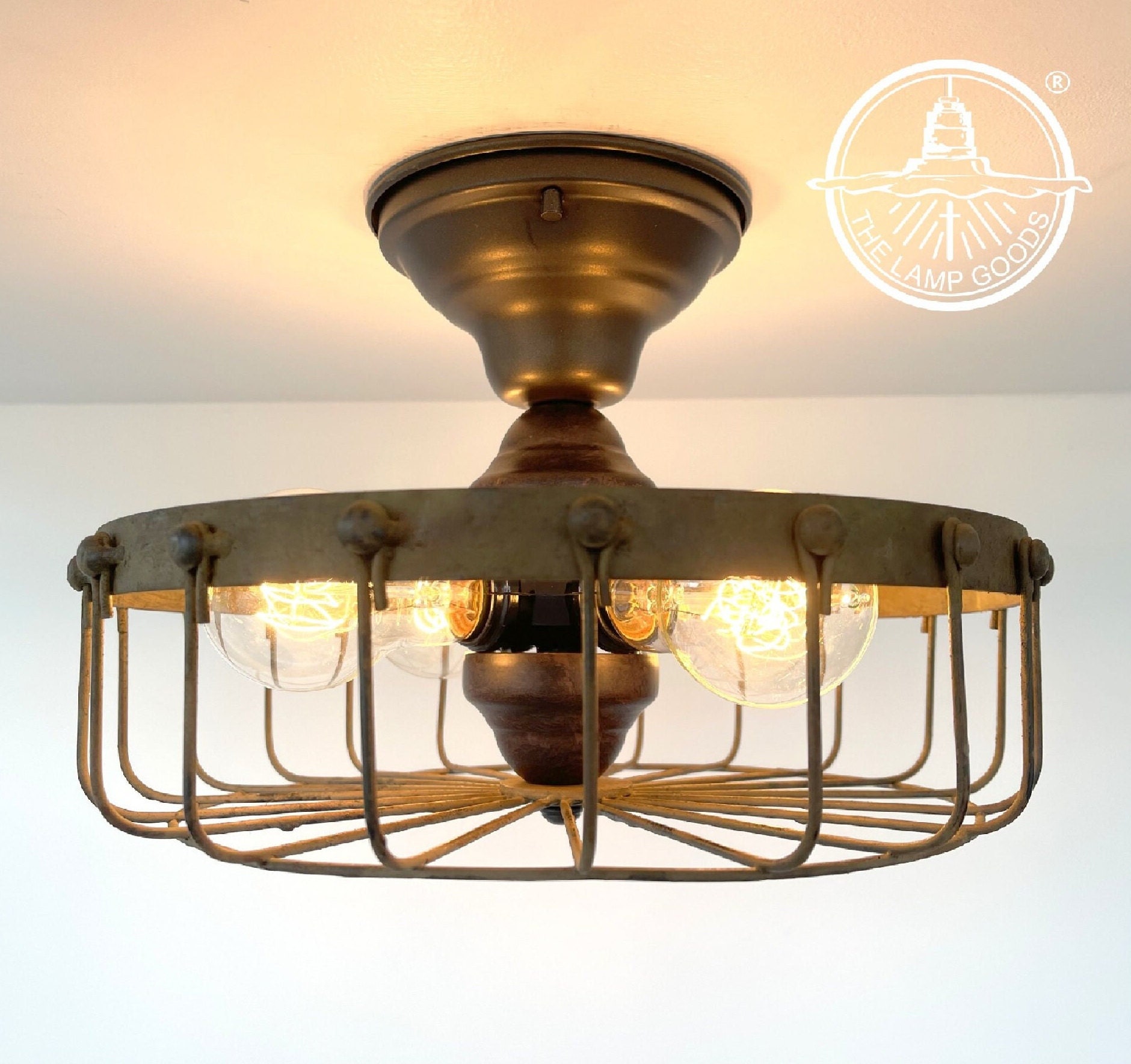 Primitive flush sale mount ceiling light