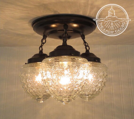 2-Pack Kitchen Island Pendant Lights - 6.5" Clear Seeded Glass With Brushed Nickel Finish