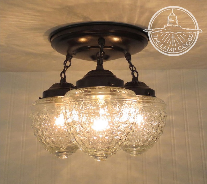 Island Falls. Ceiling Lighting Fixture Chain Trio Chandelier Etsy