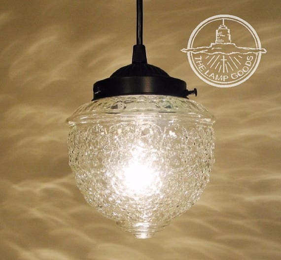 Antique Glass PENDANT Lights Acorn Globes Hanging Ceiling Lighting Bathroom Vanity Vintage Chandelier Fixture Flush Mount Kitchen Lamp Etsy