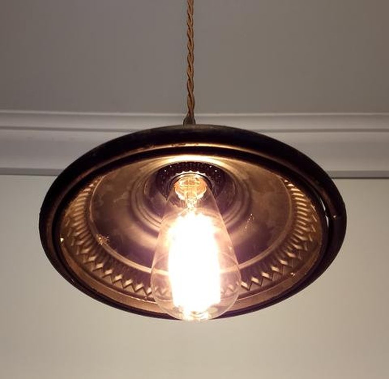 Rustic INDUSTRIAL Pendant Light Chandelier Ceiling Lighting Farmhouse Kitchen Glass Island LampGoods