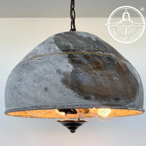 Large Rustic Bucket Farmhouse Industrial - Galvanized Metal Kitchen Farmhouse Pendant Chandelier Flush Mount Farmhouse LampGoods
