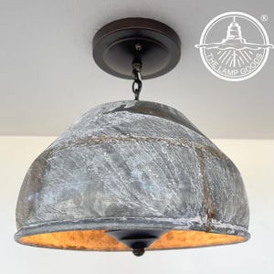 Rustic Bucket Chain Ceiling Light - Lighting Fixture Farmhouse Chandelier Kitchen Edison Bulb Lamp Goods Laundry Room Dining Cabin Cottage.