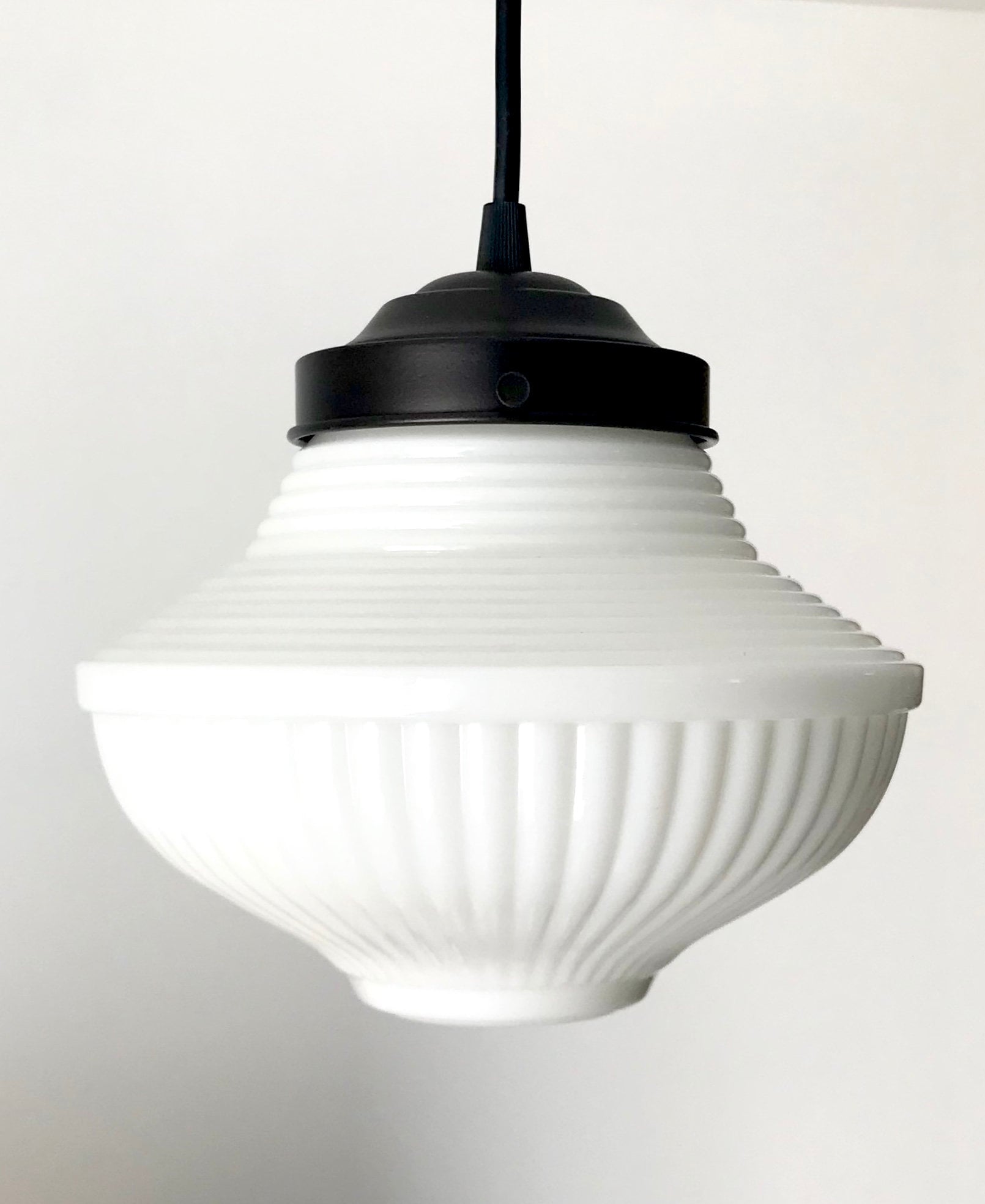 Milk Glass Traditional PENDANT Light 