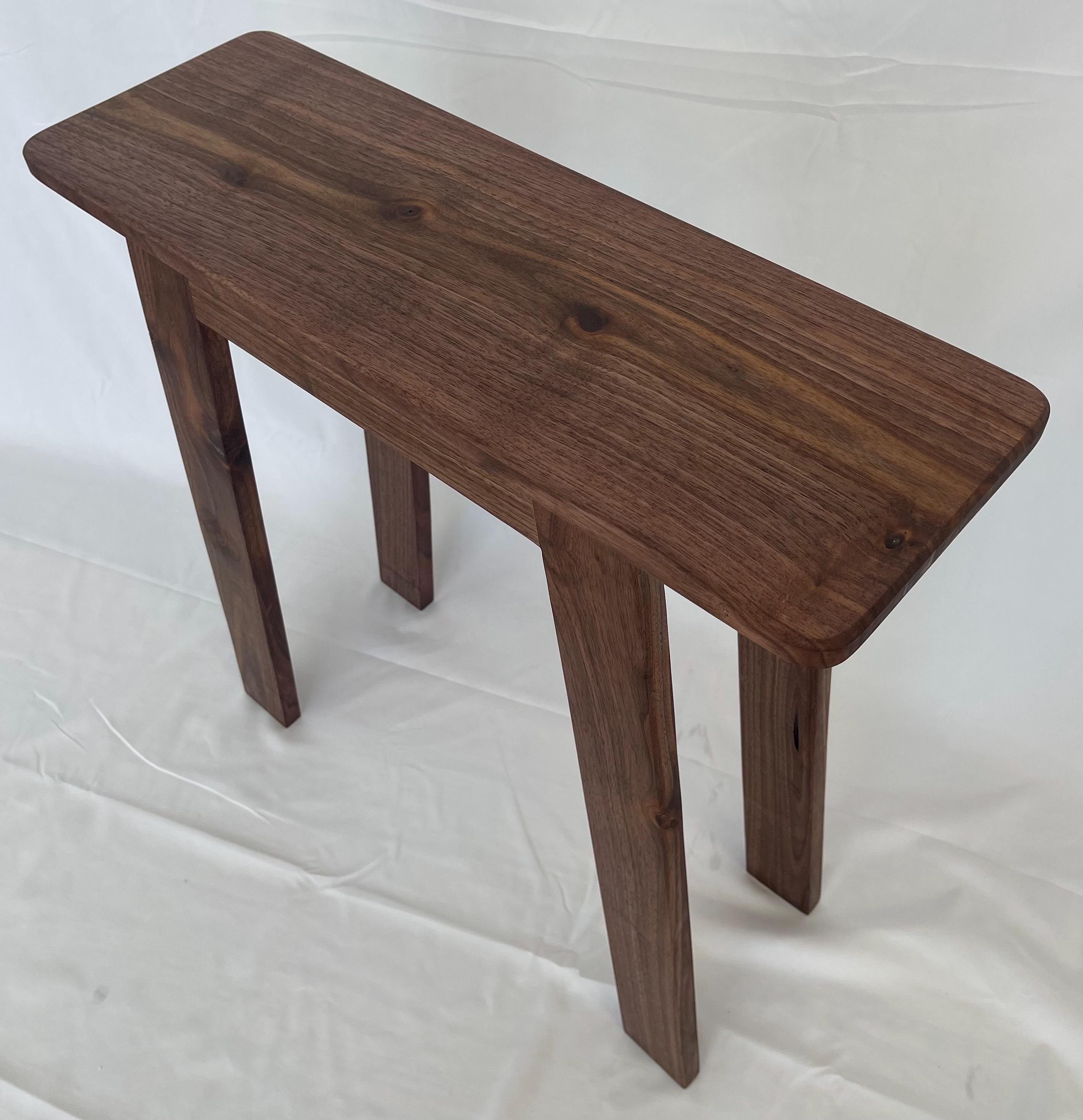The Z Table- Narrow End Table, Side Table, Night Stand, Plant