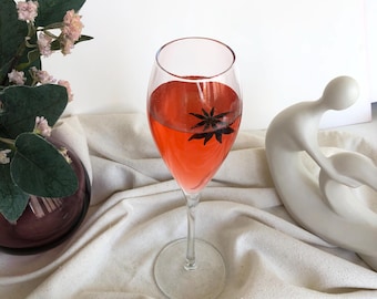 Bougie en verre de vin rouge Monte Carlo / Bougie en cire de gel / Bougie martini / Bougie vin mousseux / Bougies à boire / Amateurs de vin / Bougie réaliste
