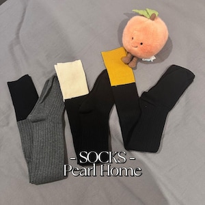 Color-Block Knee-High Socks | Cozy Fall & Winter Style