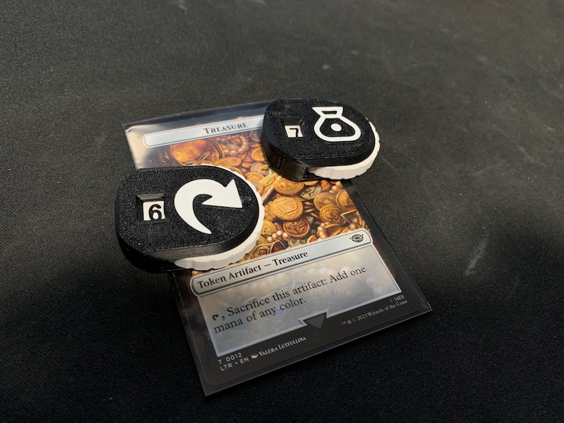MTG Spin Dial Token Trackers/counters | Custom Trackers for Treasures ...
