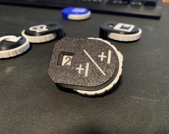 MTG Spin Dial Token Trackers/Counters | Custom Trackers for Treasures, Clues, Food, Mana, -1/-1
