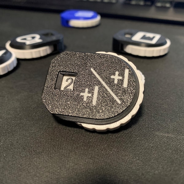 MTG Spin Dial Token Trackers/Counters | Custom Trackers for Treasures, Clues, Food, Mana, -1/-1