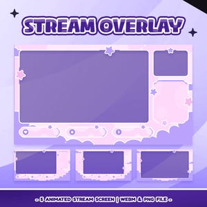 Twinkleberry Animated Stream Overlay Pack for Twitch Kick Youtube ...