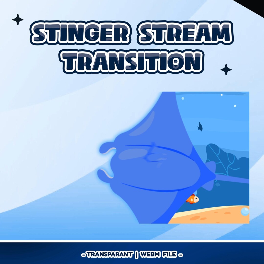 Marine Life Stinger Transition for Twitch Kick Youtube – Animated Ocean ...