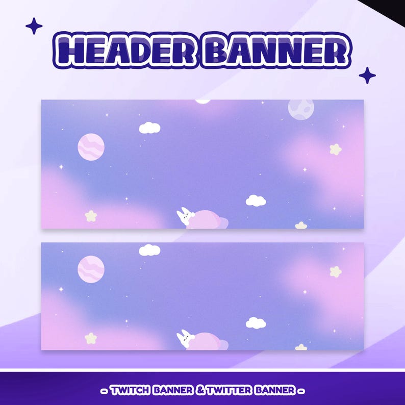 Comfy Night Animated Stream Overlay Pack for Twitch Kick Youtube – Soft ...