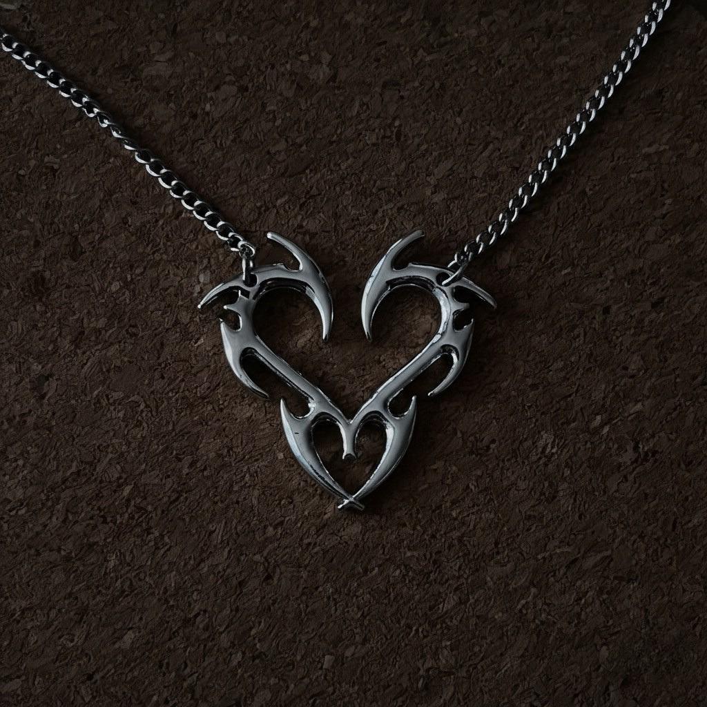 Barbed Wire Heart Necklace Australia
