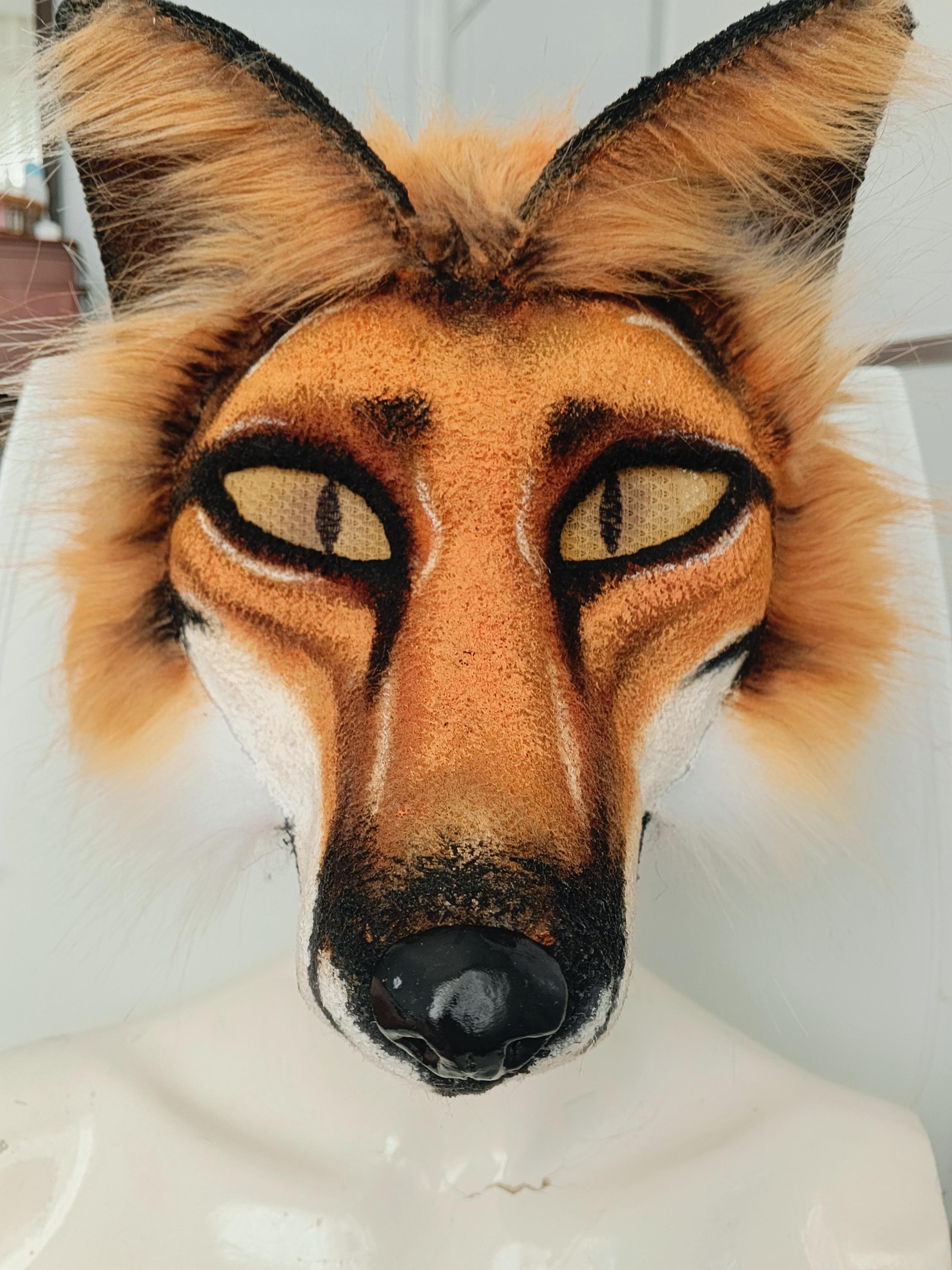 Fox Rherian Mask Red Fox Therian Mask! - Etsy