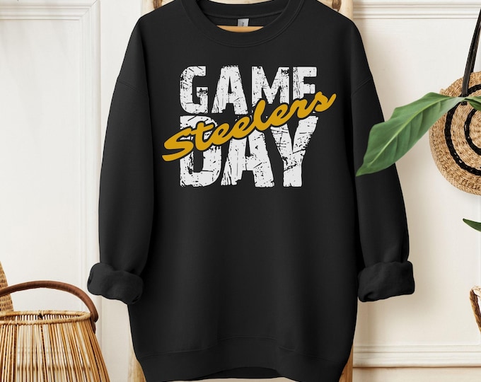 Featured listing image: Steelers sweatshirt for Fan Game Day American Football Apparel