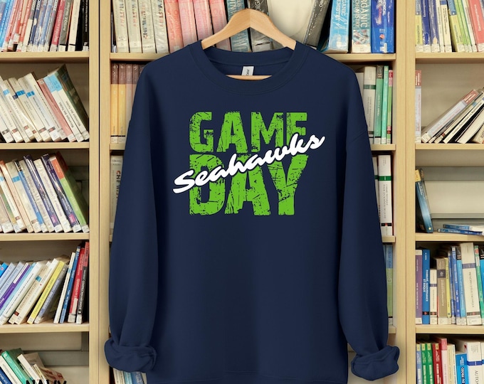 Featured listing image: Seahawks Game Day  Sweatshirt  American Football Apparel for Fan