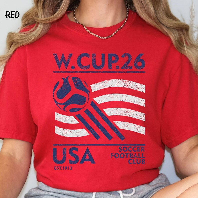USA Football Club Retro T-Shirt: 2026 soccer club Graphic Tee image 15
