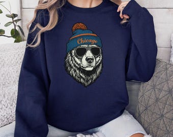 Sudadera con la mascota del fútbol americano de Chicago, artículos para el día del partido